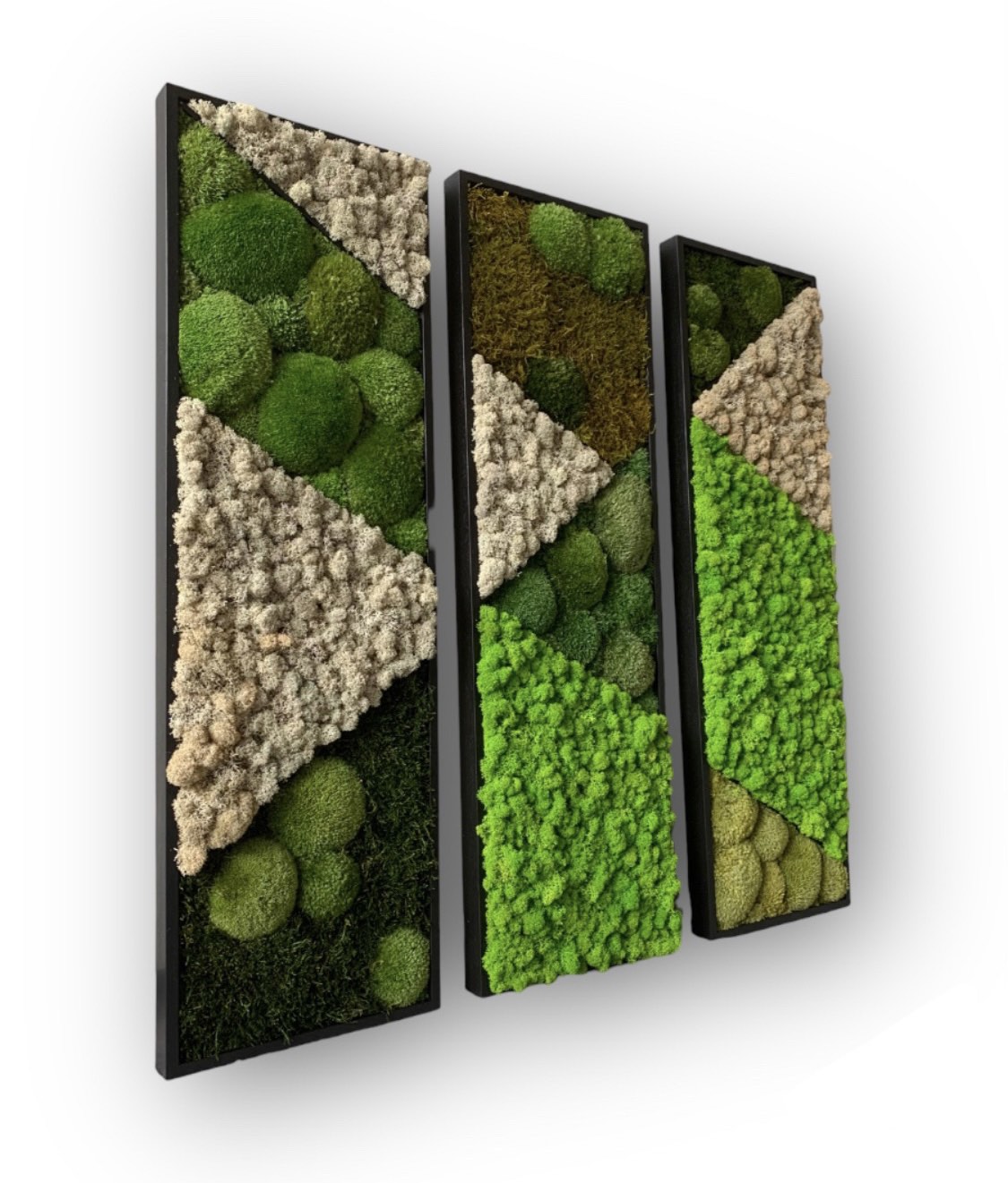 Machový 3-obraz MOZAIKA 3x 80x25cm