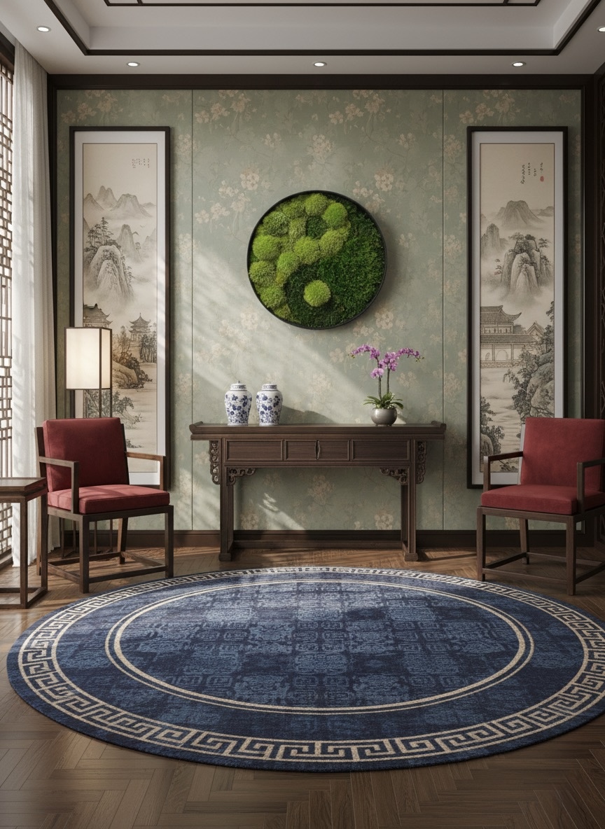 Machový obraz Jin a Jang