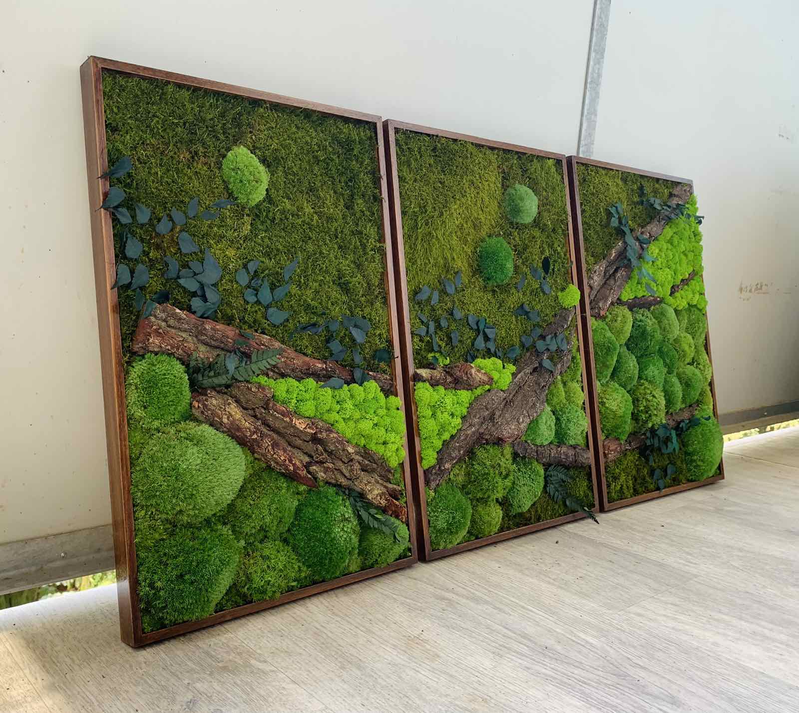 Machový 3-obraz TRIO