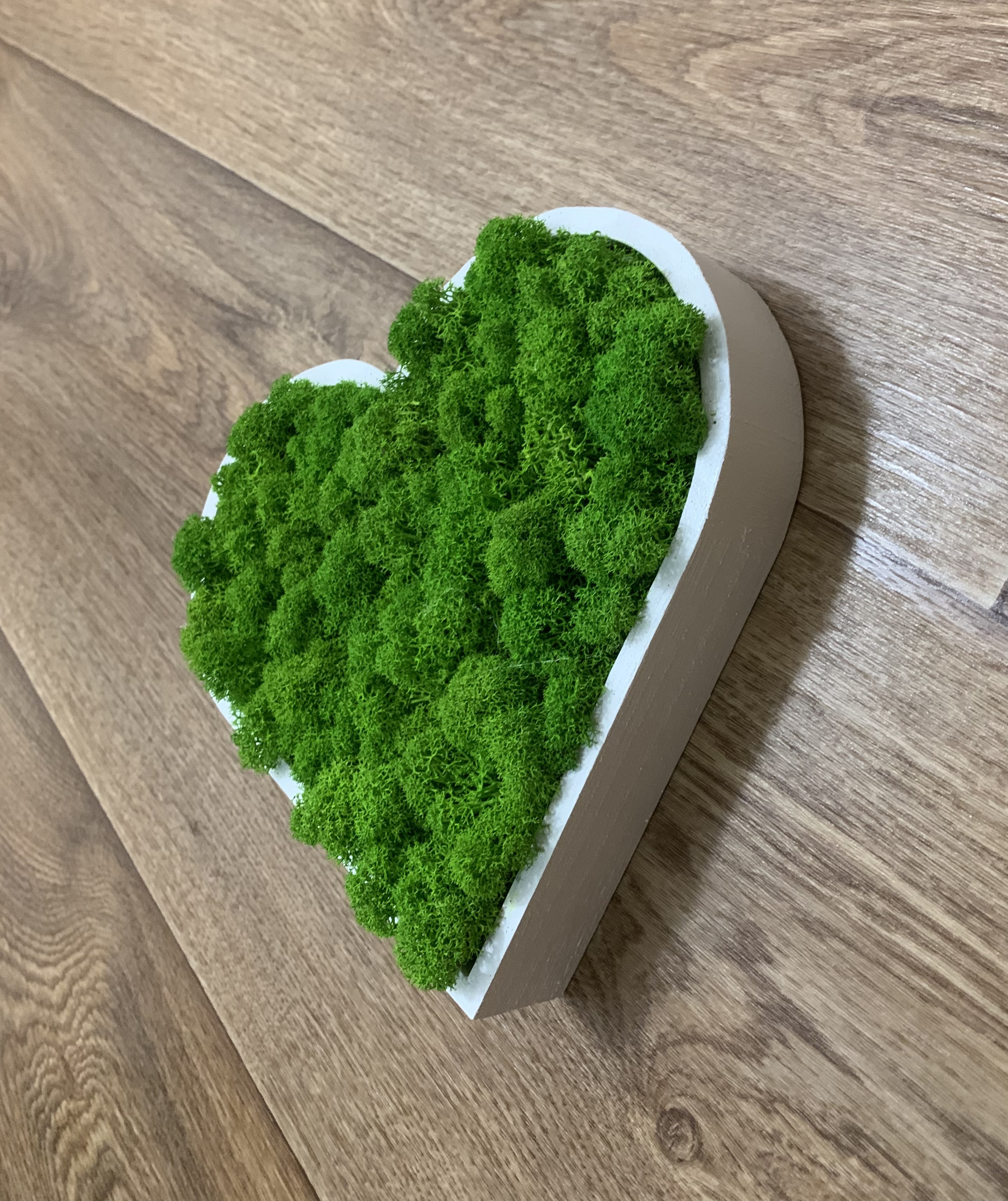 Machové srdiečko green 21cm