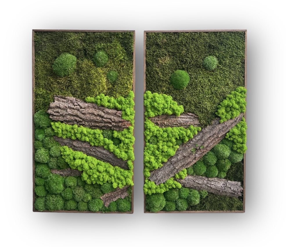 Machovy 2-obraz WOOD