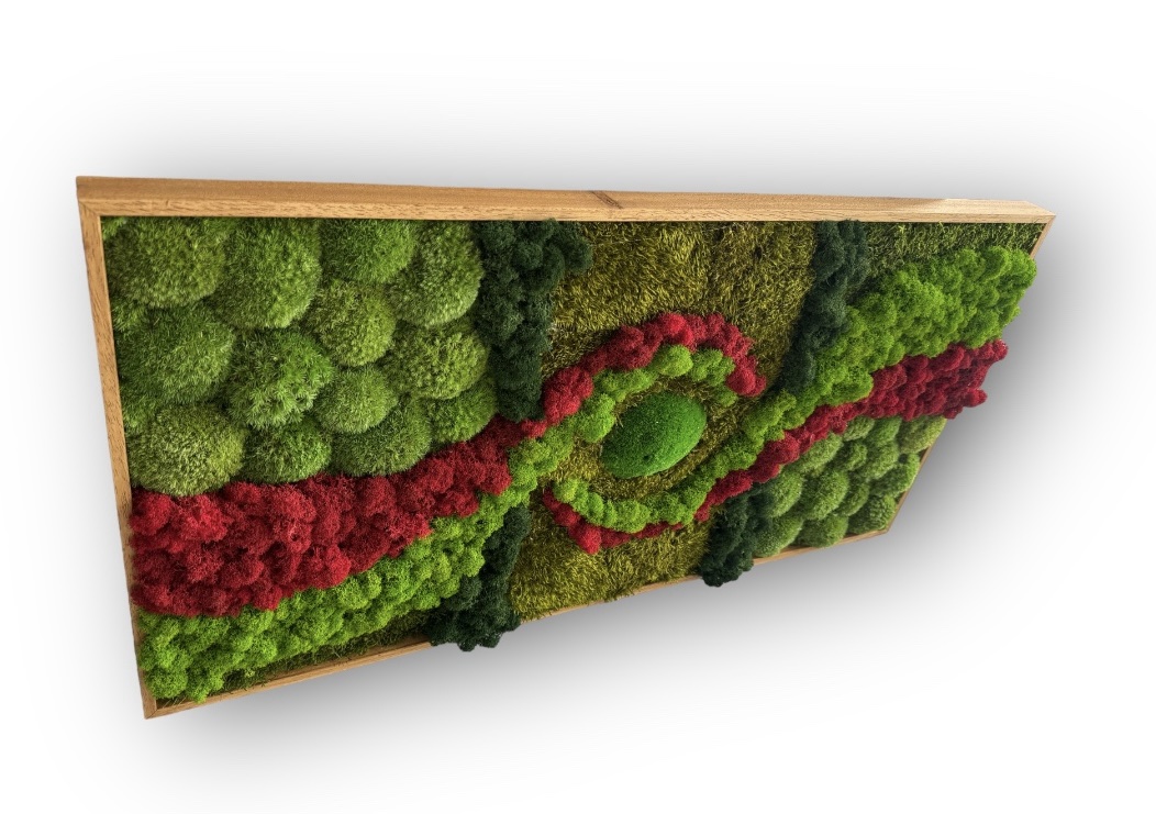 Machový obraz GARDEN RED