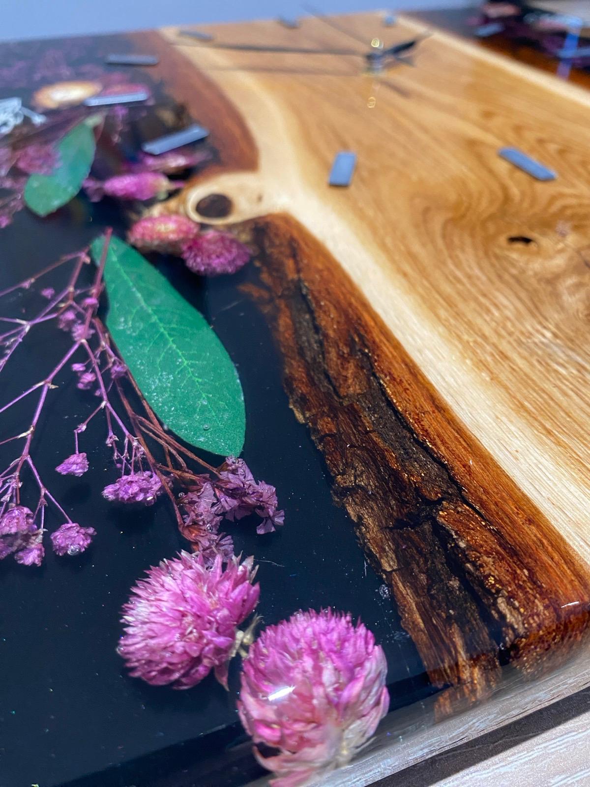 Epoxidové hodiny KVETY