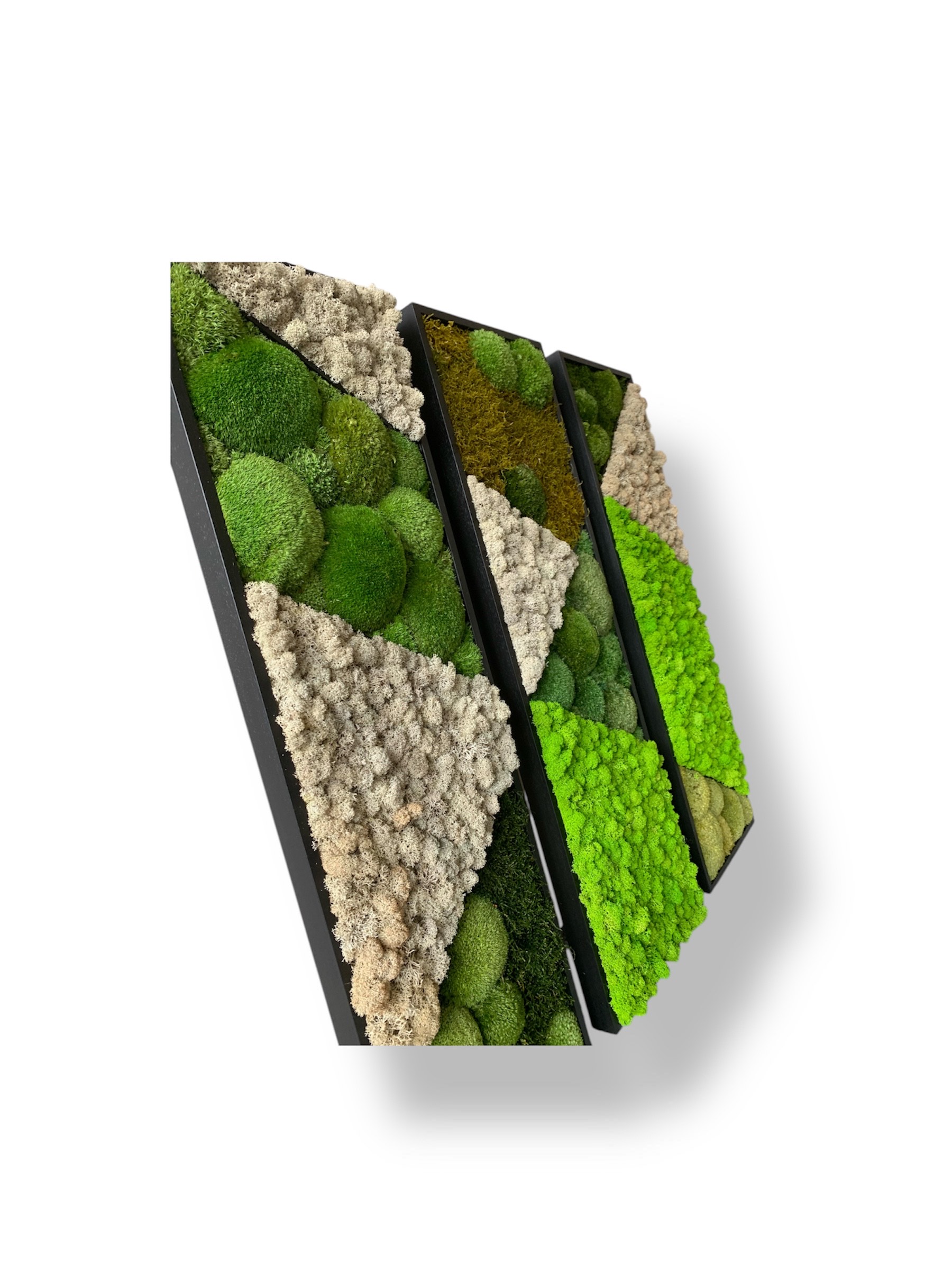 Machový 3-obraz MOZAIKA 3x 80x25cm