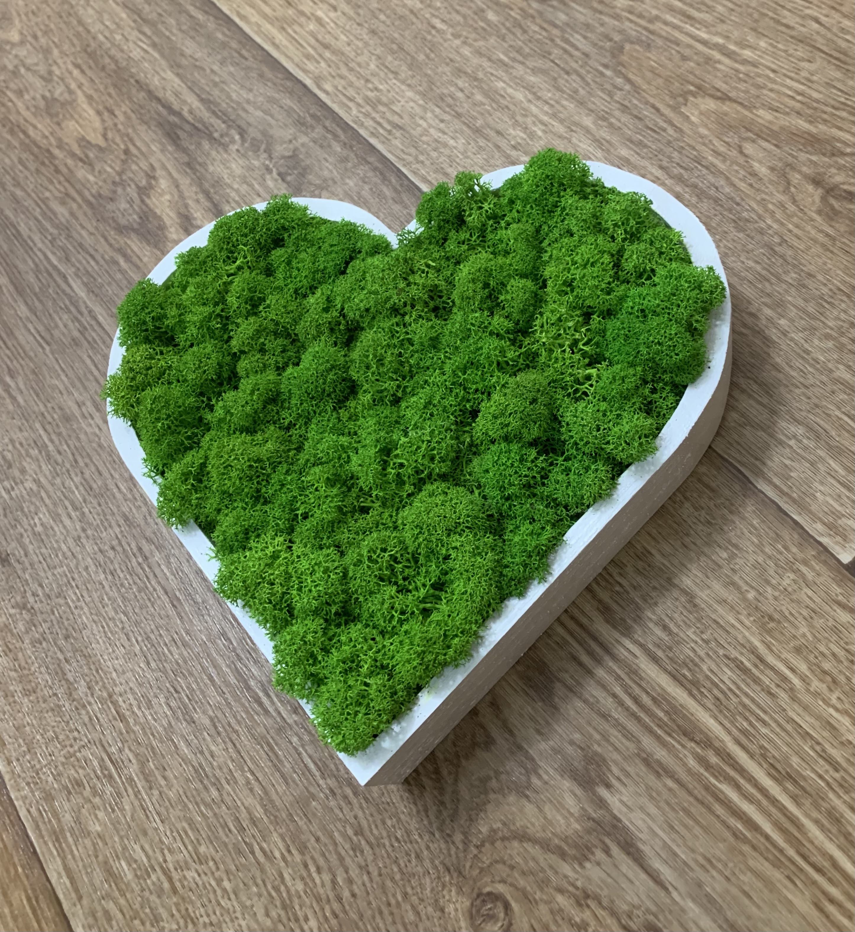 Machové srdiečko green 21cm