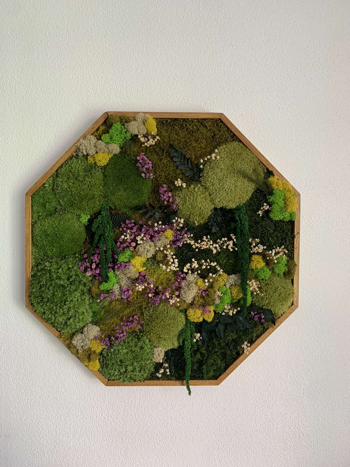 Machový obraz 8-uholník