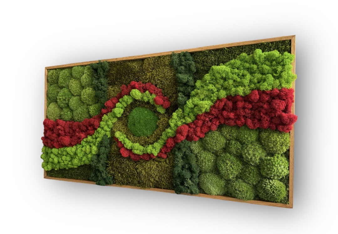 Machový obraz GARDEN RED