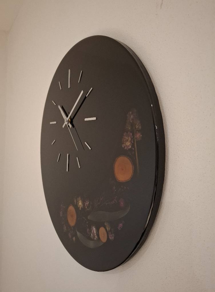 Epoxidové hodiny KVETY2