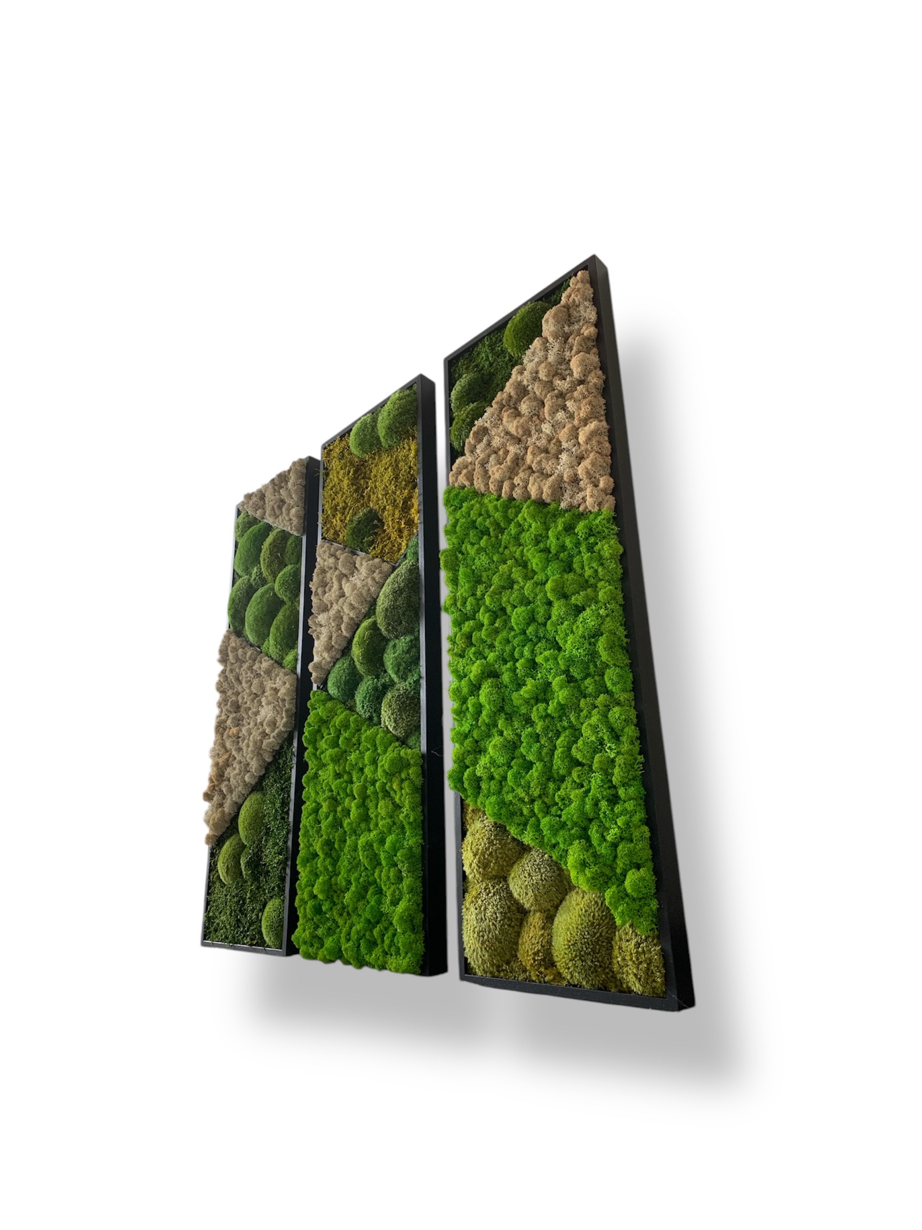 Machový 3-obraz MOZAIKA 3x 80x25cm