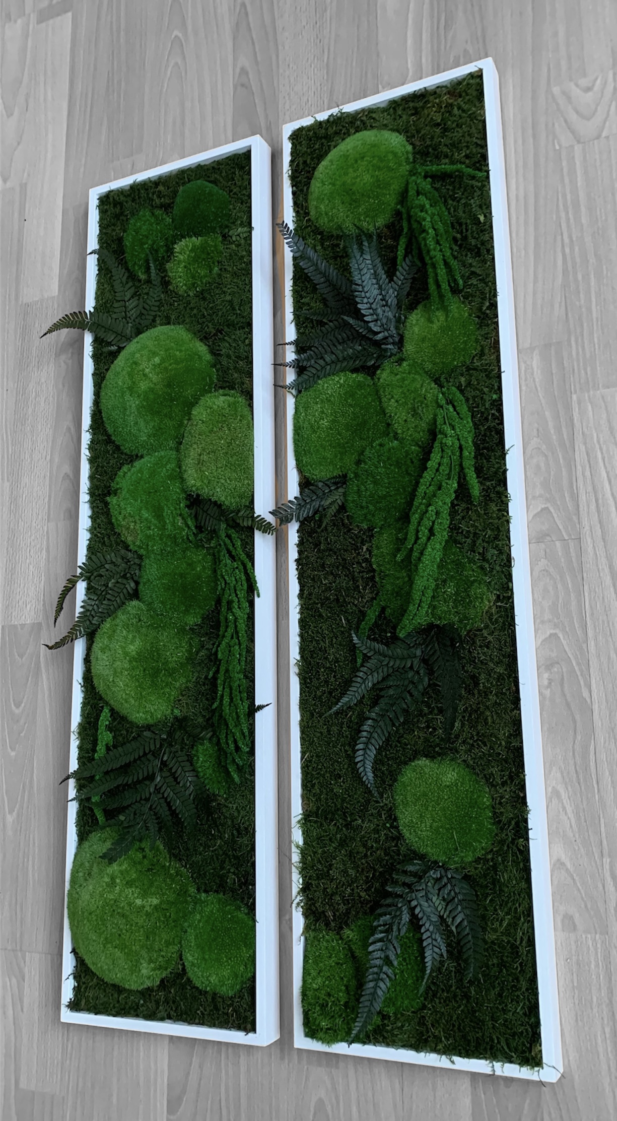 Machový obraz 2x 100x25cm