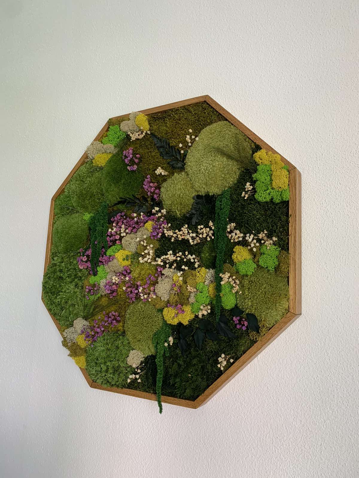 Machový obraz 8-uholník