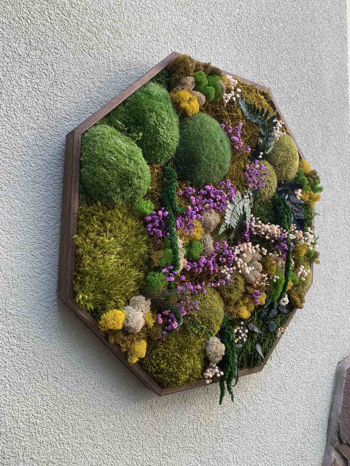 Machový obraz 8-uholník