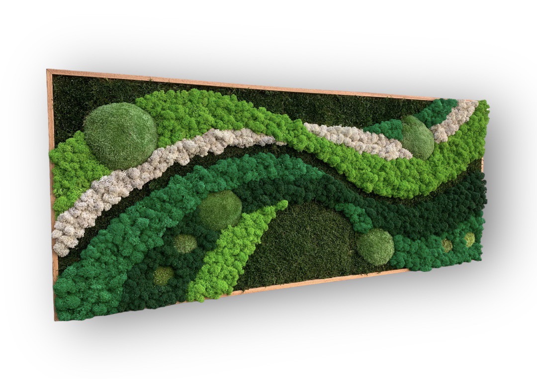 Machový obraz VLNOVKA II